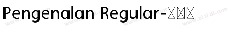 Pengenalan Regular字体转换